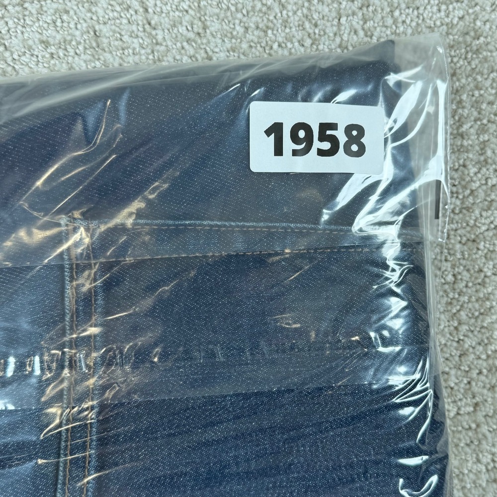 Uniqlo Mens 34x32 Selvedge Denim Slim Straight Stretch Blue Jeans - Picture 12 of 12